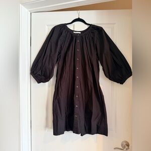 Amour Vert Charcoal Button-Up Blouse